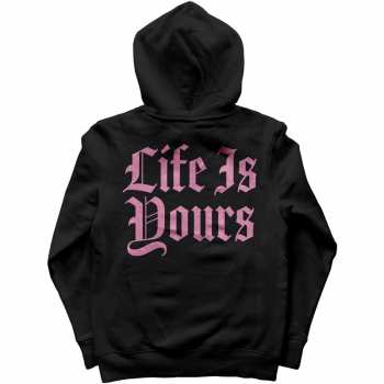 Marchandises Foals: Foals Unisex Pullover Hoodie: Life Is Yours Text (back Print) (small) S