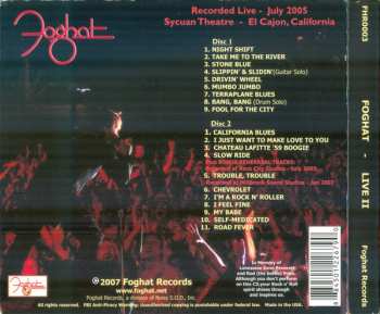 2CD Foghat: Live II