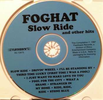 CD Foghat: Slow Ride And Other Hits