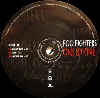 2LP Foo Fighters: One By One
