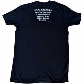 Marchandises Foo Fighters: Foo Fighters Unisex T-shirt: Break A Leg Milton Keynes (back Print) (ex-tour) (medium) M