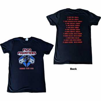 Marchandises Foo Fighters: Foo Fighters Unisex T-shirt: Concrete & Gold 2019 European Tour (ex-tour) (back Print) (small) S