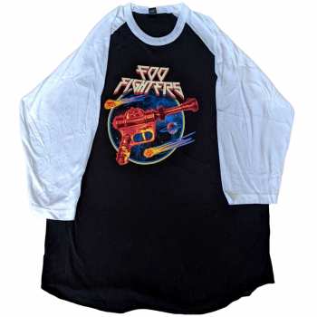Marchandises Foo Fighters: Foo Fighters Unisex Raglan T-shirt: Ray Gun (black & White) (small) S