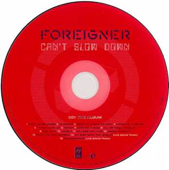 2CD/DVD Foreigner: Can't Slow Down DLX