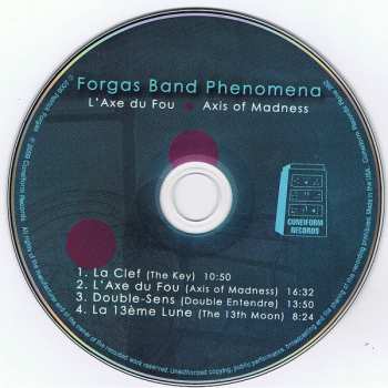 CD Forgas Band Phenomena: L'Axe Du Fou · Axis Of Madness
