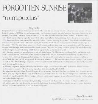 CD Forgotten Sunrise: Ru:mipu:dus