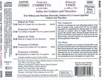 CD Robert de Visée: Suites For Guitars And Theorbos