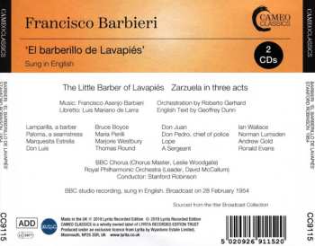 2CD Francisco Asenjo Barbieri: El barberillo de Lavapies