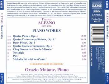CD Franco Alfano: Piano Works
