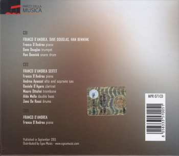 3CD/Coffret Franco D'Andrea: Three Concerts. Live At The Auditorium Parco Della Musica