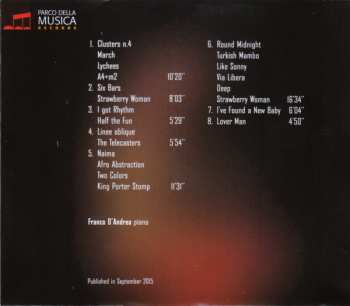 3CD/Coffret Franco D'Andrea: Three Concerts. Live At The Auditorium Parco Della Musica