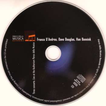 3CD/Coffret Franco D'Andrea: Three Concerts. Live At The Auditorium Parco Della Musica