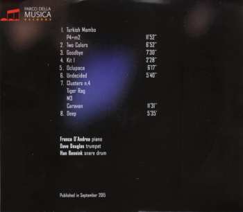 3CD/Coffret Franco D'Andrea: Three Concerts. Live At The Auditorium Parco Della Musica