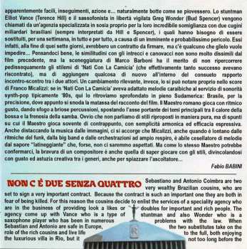 CD Franco Micalizzi: Non C È Due Senza Quattro (Original Motion Picture Soundtrack)