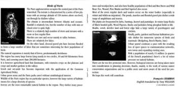 CD Pierre Huguet: Oiseaux de Paris - Birds of Paris / Soundscapes from Ile de Paris