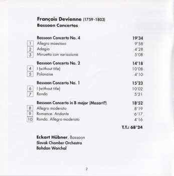 CD Slovak Chamber Orchestra: 4 Bassoon Concerts