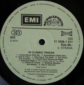 LP Frank Sinatra: 20 Classic Tracks
