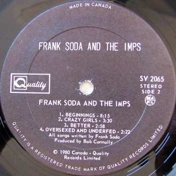 LP Frank Soda & The Imps: Frank Soda And The Imps
