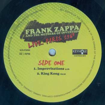 LP Frank Zappa: Live.. Paris 1968