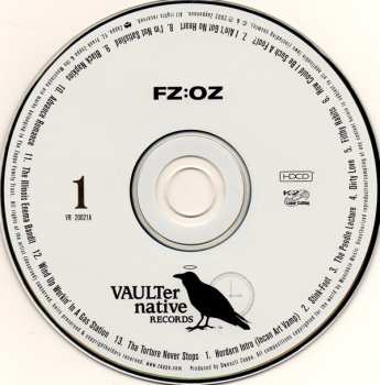 2CD Frank Zappa: FZ:OZ