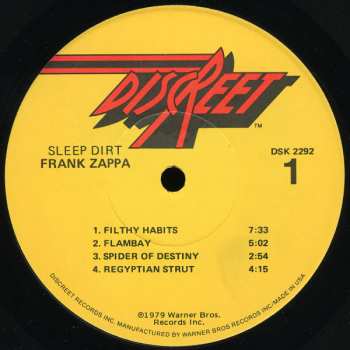 LP Frank Zappa: Sleep Dirt