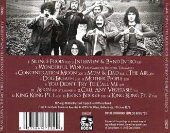 CD Frank Zappa: The New Maternity (VPRO Radio Piknik 1970)