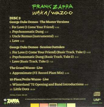 4CD/Coffret/Blu-ray Frank Zappa: Waka/Wazoo DLX