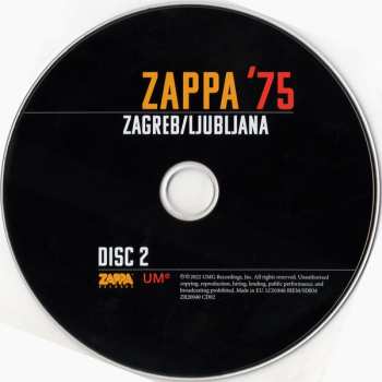 2CD Frank Zappa: Zappa '75 Zagreb/Ljubljana