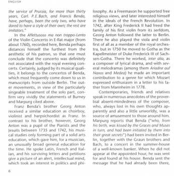 CD František Benda: Concerti