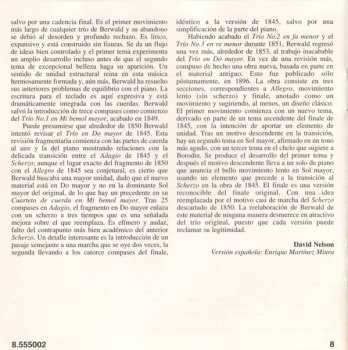 CD Franz Berwald:  Piano Trios Vol. 2