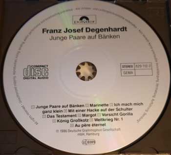CD Franz Josef Degenhardt: Junge Paare Auf Bänken (Franz Josef Degenhardt Singt Georges Brassens)