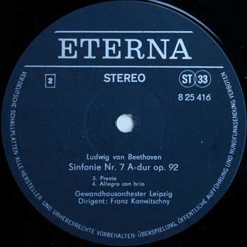 LP Ludwig van Beethoven: Sinfonie Nr.7 A-Dur Op.92