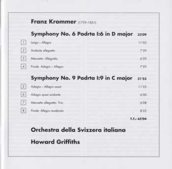 CD František Vincenc Kramář - Krommer: Symphonies 6 & 9