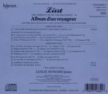 2CD Franz Liszt: Album D'Un Voyageur
