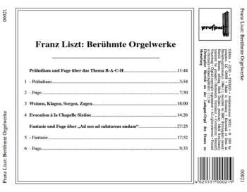 CD Franz Liszt: Berühmte Orgelwerke (Christopher Herrick An Der Ladegast-Orgel Des Domes Zu Merseburg)