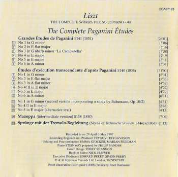 CD Franz Liszt: Complete Paganini Etudes