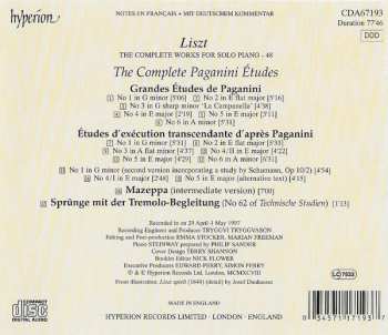 CD Franz Liszt: Complete Paganini Etudes