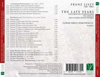 CD Franz Liszt: The Late Years (Ungarische Volkslieder, Via Crucis And Other Piano Works)