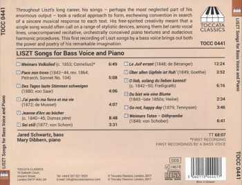 CD Franz Liszt: Songs For Bass Voice And Piano