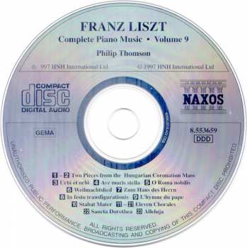 CD Franz Liszt: Sacred Music Transcriptions 