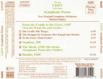 CD Franz Liszt: Symphonic Poems: From The Cradle To The Grave • Orpheus • The Ideals • Hamlet 