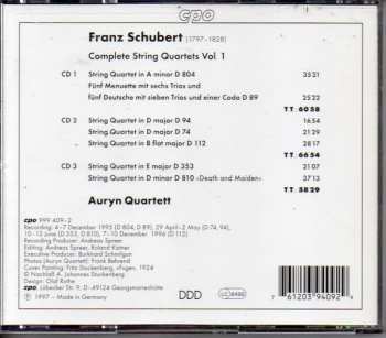 6CD/Coffret Franz Schubert: Complete String Quartets 