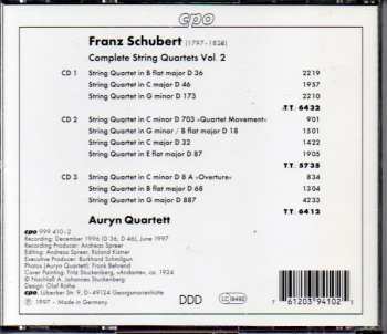 6CD/Coffret Franz Schubert: Complete String Quartets 