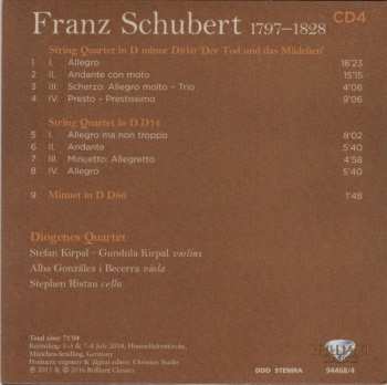 7CD/Coffret Franz Schubert: Complete String Quartets