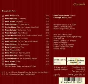 CD Franz Schubert: Drang In Die Ferne