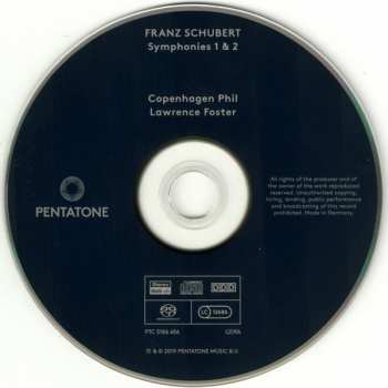 2SACD Franz Schubert: Early Symphonies And Stage Music
