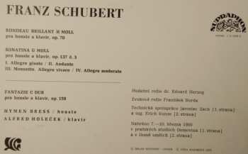 LP Franz Schubert: Houslové Skladby