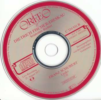 CD Franz Schubert: Lieder