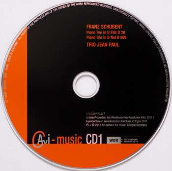 2CD Franz Schubert: Piano Trios