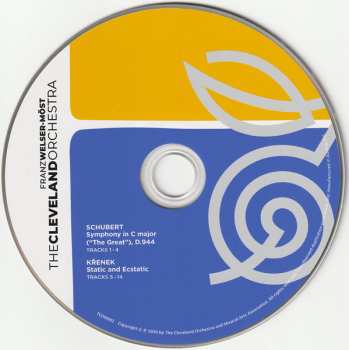 SACD Franz Schubert: Schubert: Symphony In C Major ("The Great") · Krenek: Static And Ecstatic DLX